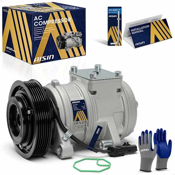 2000 Jeep Grand Cherokee - A/C Compressor, OHV, GAS, 4-Door, Sport Utility, With 10PA17E Compressor and Clutch, With Clutch, 4.0L 6Cyl