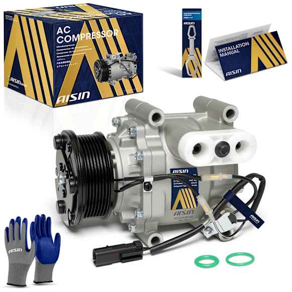 2001 Dodge Ram 1500 Van - A/C Compressor, OHV, GAS, 3-Door, Extended Cargo Van, With TRF105 Compressor, With 7-Groove Pulley, With Clutch, 3.9L 6Cyl