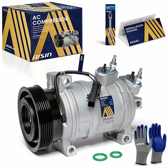 2006 Jeep Commander - A/C Compressor, OHV, GAS, 4-Door, Sport Utility, With 10SR17C Compressor and Clutch, With 6-Groove Pulley, With Clutch, 5.7L 8Cyl