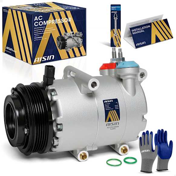 2012 Ford Focus - A/C Compressor, DOHC, GAS, 4-Door, Hatchback, With VS16N Compressor and Clutch, With 5-Groove Pulley, With Clutch, 2.0L 4Cyl