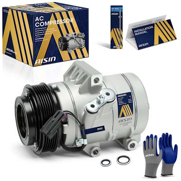 2009 Ford Fusion - A/C Compressor, DOHC, GAS, 4-Door, Sedan, With Clutch, 2.3L 4Cyl