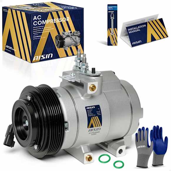 2014 Ford F-550 Super Duty - A/C Compressor, SOHC, GAS, 4-Door, Cab & Chassis - Extended Cab, With RS20 Compressor, With Clutch, 6.8L 10Cyl