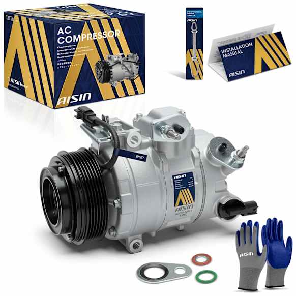 2016 Ford Edge - A/C Compressor, DOHC, GAS, 4-Door, Sport Utility, With 7SBH17C Compressor, With Clutch, 3.5L 6Cyl