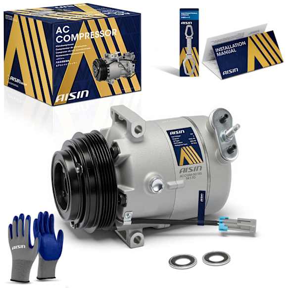 2005 Chevrolet Malibu - A/C Compressor, DOHC, GAS, 4-Door, Sedan, With Clutch, 2.2L 4Cyl