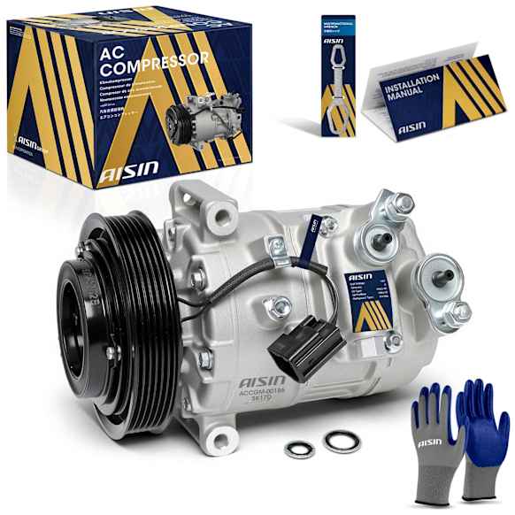 2007 Buick Lucerne - A/C Compressor, OHV, GAS, 4-Door, Sedan, With 7SBU16C Compressor and Clutch, With Clutch, 3.8L 6Cyl