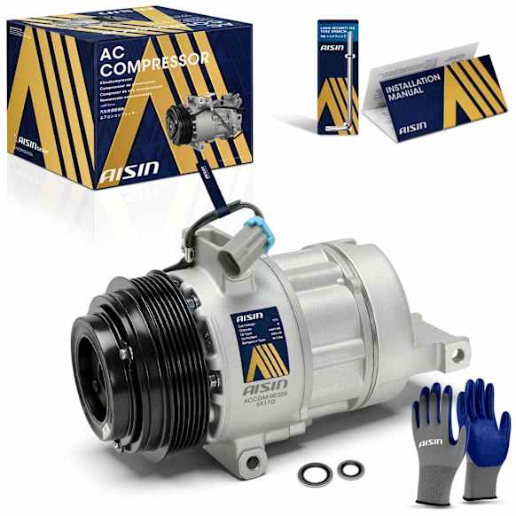 2001 Saturn L200 - A/C Compressor, DOHC, GAS, 4-Door, Sedan, With CVC Compressor; With Clutch; With 6-Groove Pulley, With Clutch, 2.2L 4Cyl