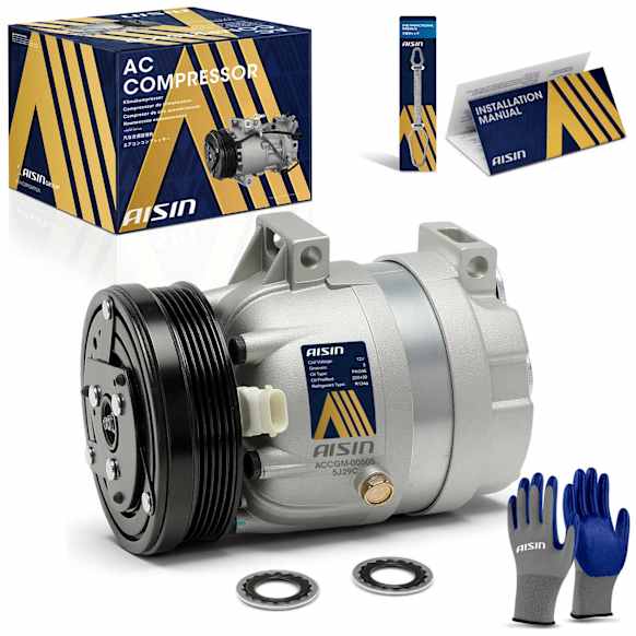 1996 Chevrolet Cavalier - A/C Compressor, DOHC, GAS, 2-Door, Convertible, With Clutch, 2.4L 4Cyl