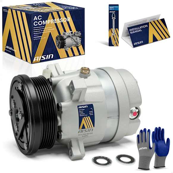 2001 Pontiac Firebird - A/C Compressor, OHV, GAS, 2-Door, Coupe, With Clutch, 3.8L 6Cyl