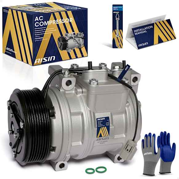 2005 Honda CR-V - A/C Compressor, DOHC, GAS, 4-Door, Sport Utility, With 10PA15C Compressor and Clutch, With 7-Groove Pulley, Without Heat Switch, With Clutch, 2.4L 4Cyl