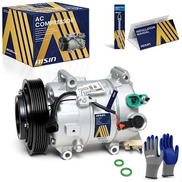 ACCH-00890 A/C Compressor, With Clutch, 3.5L, 6Cyl