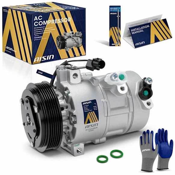 2012 Kia Sorento - A/C Compressor, DOHC, GAS, 4-Door, Sport Utility, With DV16 Compressor, Not HS18 & HS20 Compressor, With Clutch, 3.5L 6Cyl