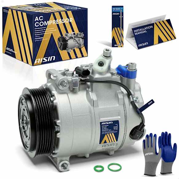 2003 Mercedes Benz S430 - A/C Compressor, SOHC, GAS, 4-Door, Sedan, To 09/30/2002, With Clutch, 4.3L 8Cyl