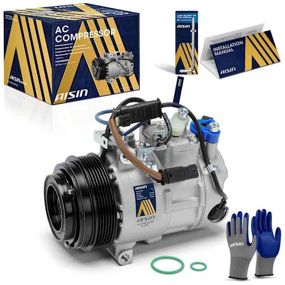 2012 Mercedes Benz E300 - A/C Compressor, DOHC, GAS, 4-Door, Sedan, With Clutch, 3.5L 6Cyl