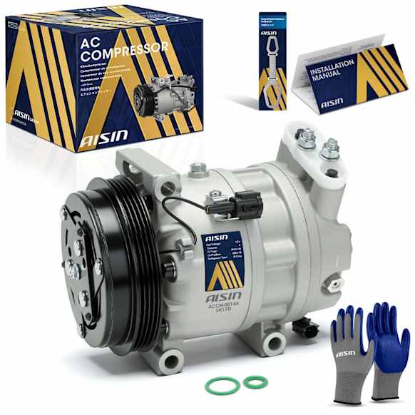 2007 Infiniti G35 - A/C Compressor, DOHC, GAS, 2-Door, Coupe, With Clutch, 3.5L 6Cyl