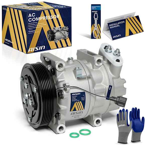 1996 Nissan Maxima - A/C Compressor, DOHC, GAS, 4-Door, Sedan, CWV618 Style; To 6/15/1996, With Clutch, 3.0L 6Cyl