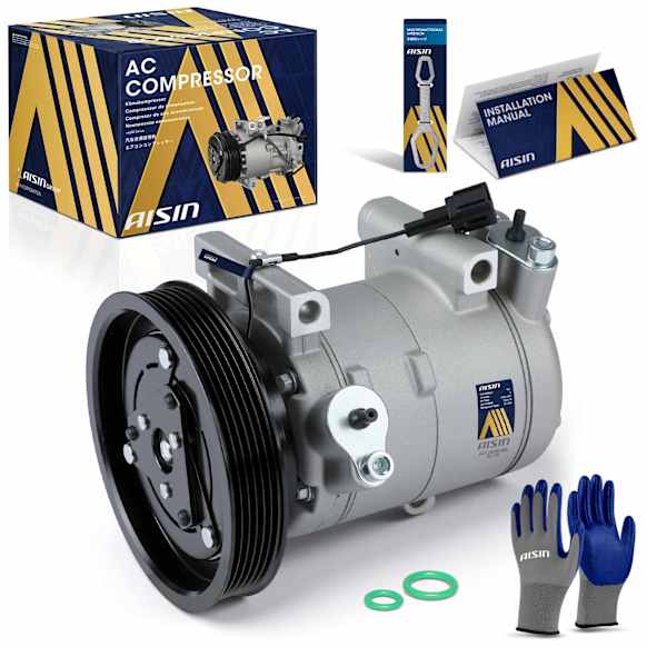 2001 Nissan Frontier - A/C Compressor, SOHC, GAS, 4-Door, Crew Cab Pickup, With Clutch, 3.3L 6Cyl