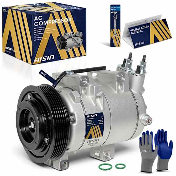 2011 Nissan Rogue - A/C Compressor, DOHC, GAS, 4-Door, Sport Utility, With DKS17D Compressor, With Clutch, 2.5L 4Cyl