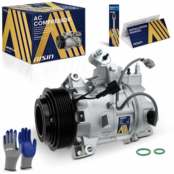 2007 Infiniti G35 - A/C Compressor, DOHC, GAS, 4-Door, Sedan, With Clutch, 3.5L 6Cyl