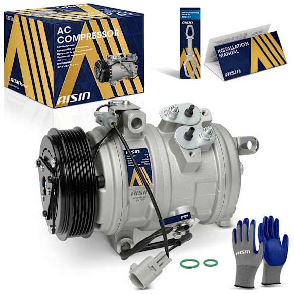 2006 Toyota Sequoia - A/C Compressor, DOHC, GAS, 4-Door, Sport Utility, With Clutch, 4.7L 8Cyl