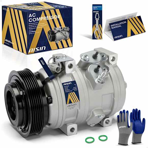 2003 Toyota Tundra - A/C Compressor, DOHC, GAS, 2-Door, Standard Cab Pickup, With 10S17C Compressor, With Clutch, 4.7L 8Cyl