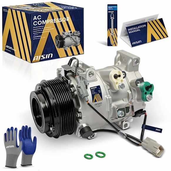 2007 Lexus RX350 - A/C Compressor, DOHC, GAS, 4-Door, Sport Utility, With 6SBU16 Compressor and Clutch, With 7-Groove Pulley, With Clutch, 3.5L 6Cyl