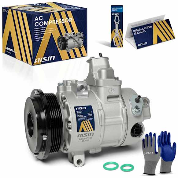 2005 Lexus LS430 - A/C Compressor, DOHC, GAS, 4-Door, Sedan, With 6SBU16C Compressor, With Clutch, 4.3L 8Cyl