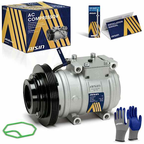 2001 Toyota 4Runner - A/C Compressor, DOHC, GAS, 4-Door, Sport Utility, With 10PA17C Compressor and Clutch, With 4-Groove Pulley, With Clutch, 3.4L 6Cyl