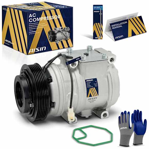 2002 Toyota Sienna - A/C Compressor, DOHC, GAS, 5-Door, Mini Passenger Van, With 10PA17C Compressor and Clutch, With 6-Groove Pulley, With Clutch, 3.0L 6Cyl