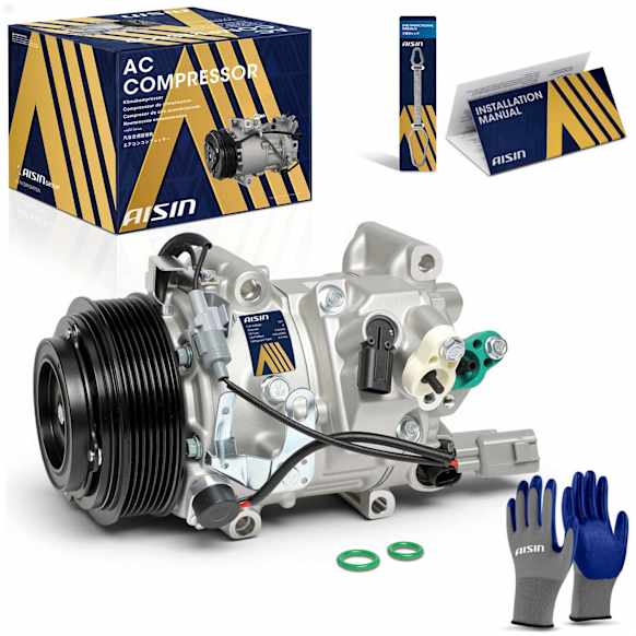 2012 Toyota Camry - A/C Compressor, DOHC, GAS, 4-Door, Sedan, With TSB19C Compressor and Clutch, With Clutch, 3.5L 6Cyl