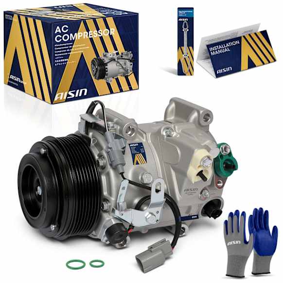 2013 Toyota Venza - A/C Compressor, DOHC, GAS, 4-Door, Sport Utility, 7SBU16C Style, With Clutch, 3.5L 6Cyl