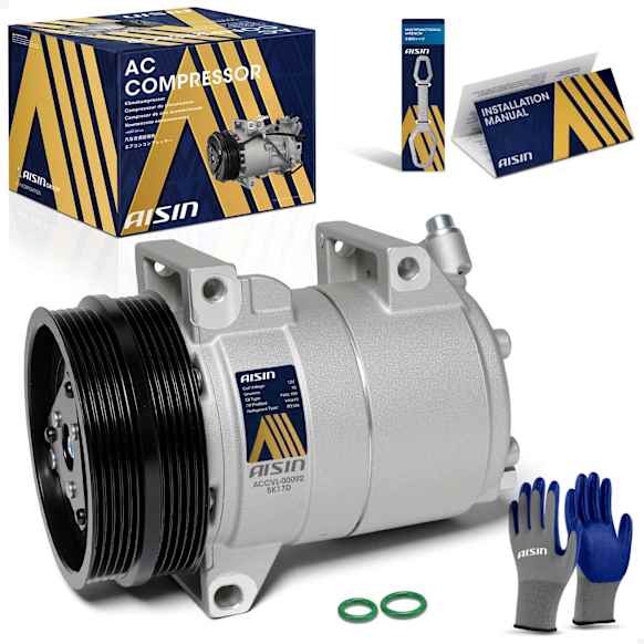 2007 Volvo S40 - A/C Compressor, DOHC, GAS, 4-Door, Sedan, With Clutch, 2.4L 5Cyl