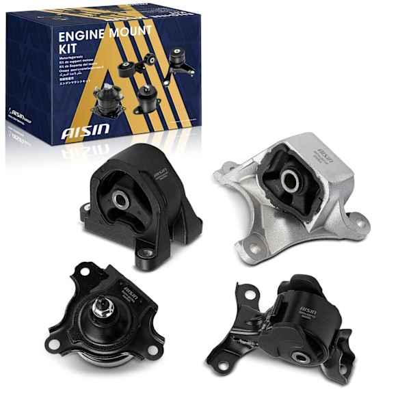 EMTH-20020 Front and Rear, Passenger Side Motor Mount, Set of 4