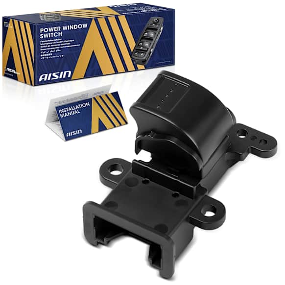 PWSH-00205 Rear, Driver Side Window Switch Black
