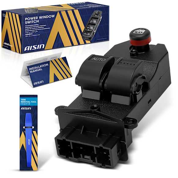 PWSH-00239 Front, Driver Side Window Switch Black