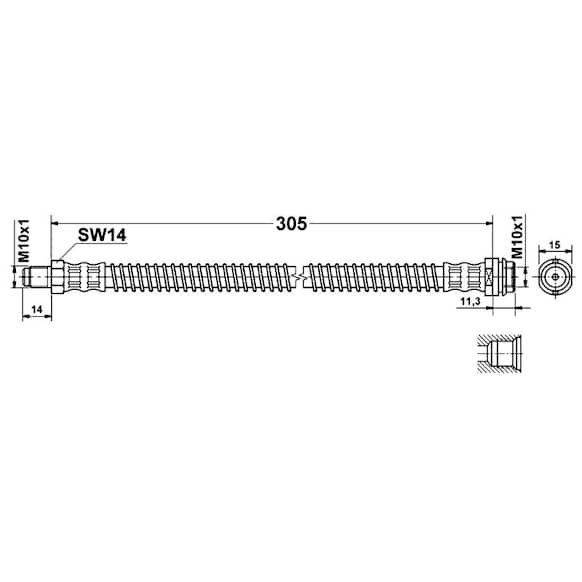 2014 Mercedes Benz E350 - Rear Brake Line, enginedesignationname: 276.957