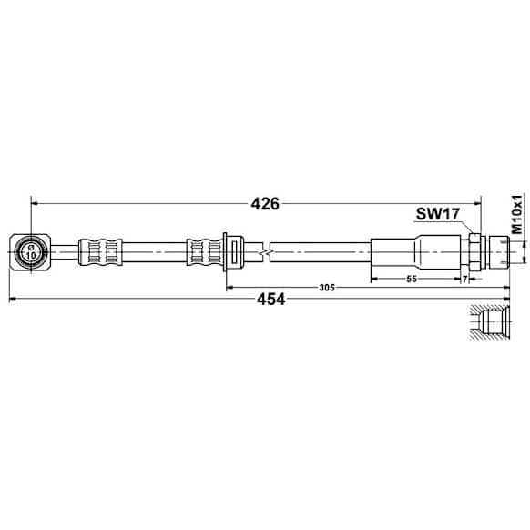 331313 Front Brake Line