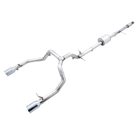 3015-32205 AWE 0FG Split Rear Exit for 4th Gen Silverado/Sierra 1500 5.3L (Flat Bumper)