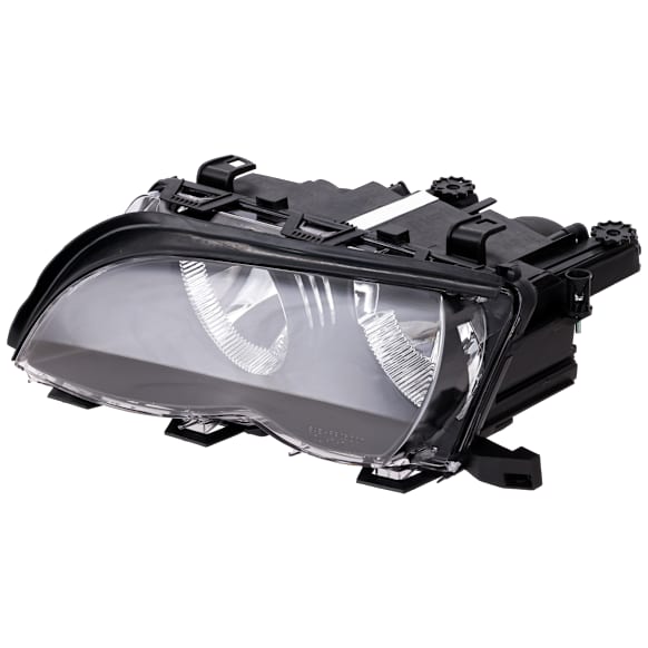Driver Side Headlight, with Bulb, Halogen, Clear Lens, Black Interior