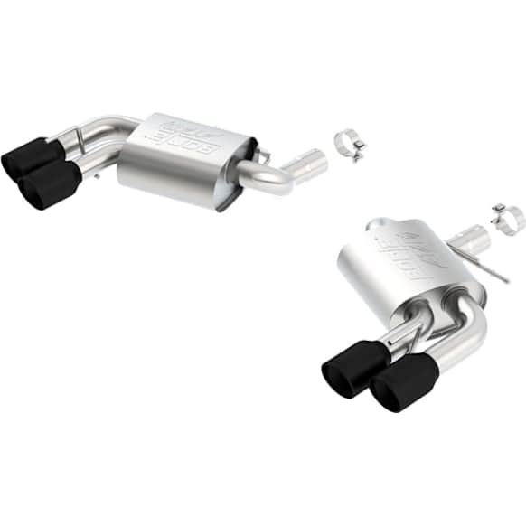 11921CB Axle-Back Exhaust System, 6.2L, 8Cyl, Made of Stainless Steel, ATAK Series