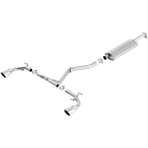 140496 Cat-Back Exhaust System, 2.0L, 4Cyl, Made of Stainless Steel, S-type Series