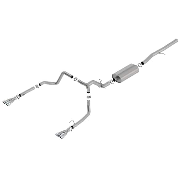 140782 Cat-Back Exhaust System, 6.2L, 8Cyl, Made of Stainless Steel, Touring Series