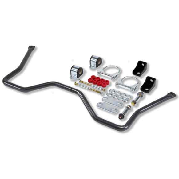 5521 Rear Sway Bar Kit, Cold Formed Steel, 1 in., Non-adjustable, Powdercoated Silver