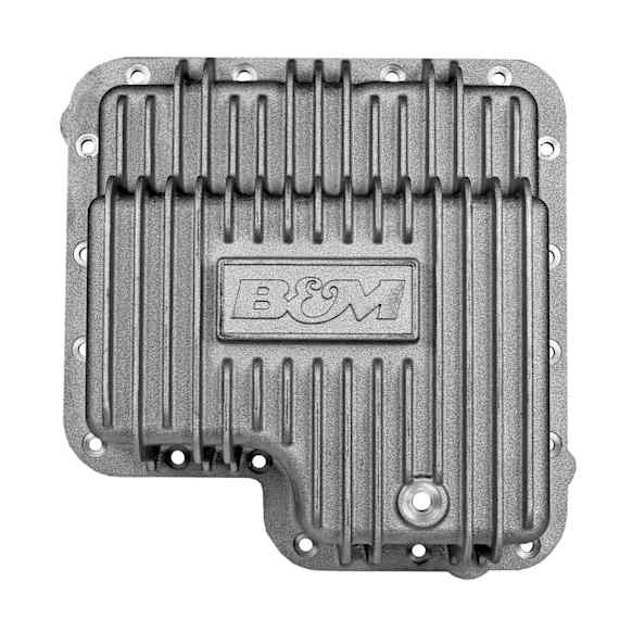 40281 Transmission Pan - Natural, Cast Aluminum, Deep, Direct Fit, Sold Individually