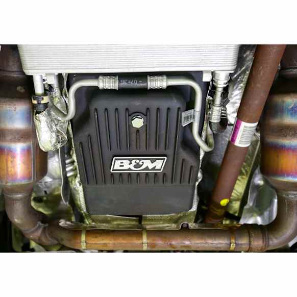 71400 Transmission Pan - Black, Aluminum, Sold Individually