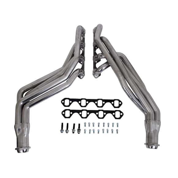 15190 Headers Long Tube, Silver Ceramic Coated, Made of Steel