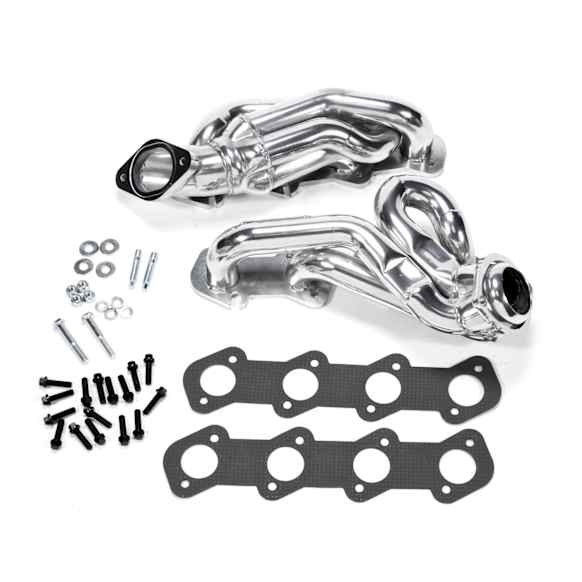 16150 Headers Shorty, Silver Ceramic Coated, Made of Steel