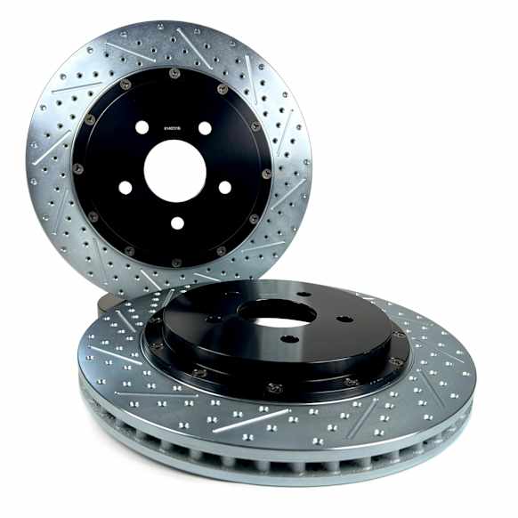 2302066 Rear Brake Disc, Cross-drilled and Slotted, Vented, 6.2L, 8Cyl