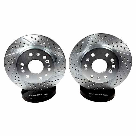 99003-020 Claw Performance-Front Brake Disc, Cross-drilled and Slotted