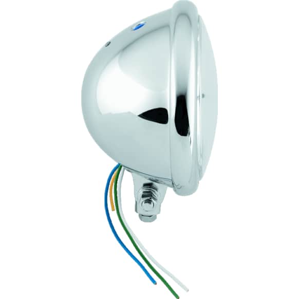 666808 Headlight, Clear Lens, Chrome Interior