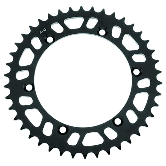 1980 Kawasaki KX125 - Kaw Rear Steel Sprocket 520 43T - Black, Steel, Black